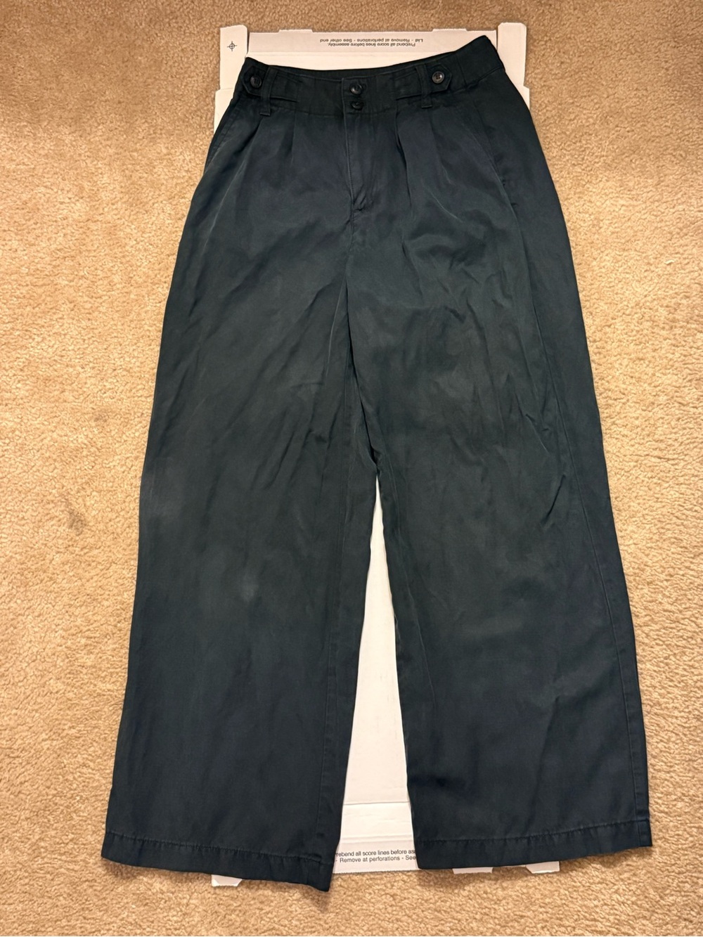 Madewell The Petite Harlow Wide-Leg Pant - Size 00P